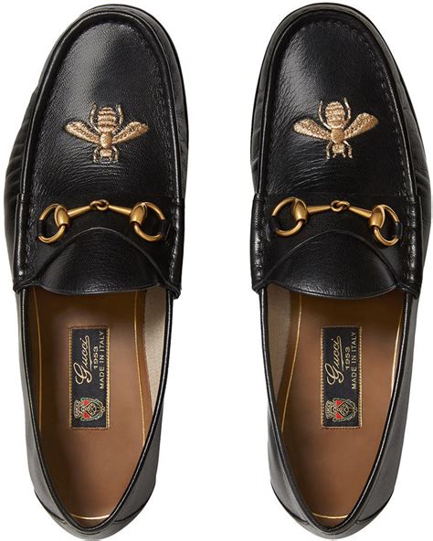 gucci leather loafer with bee|Gucci suede loafer.